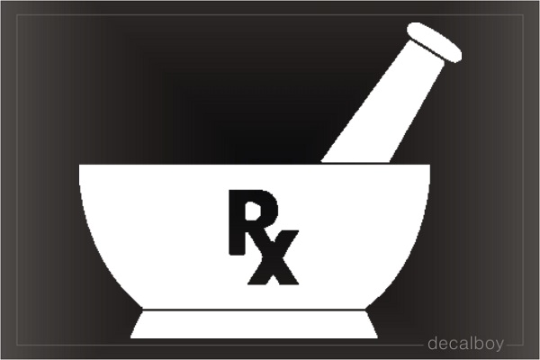 Pharmacy Symbol Car Decal