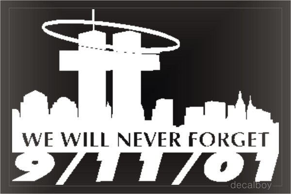 9 11 01 Car Decal