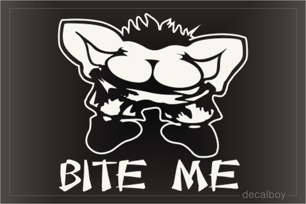 Bite Me Car Decal