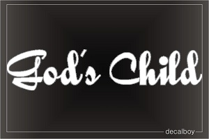 Gods Child Car Decal