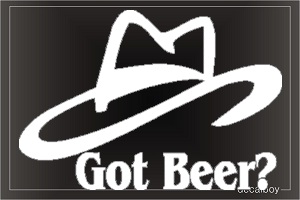 Got Beer Car Decal