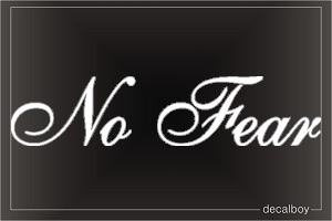No Fear Car Decal