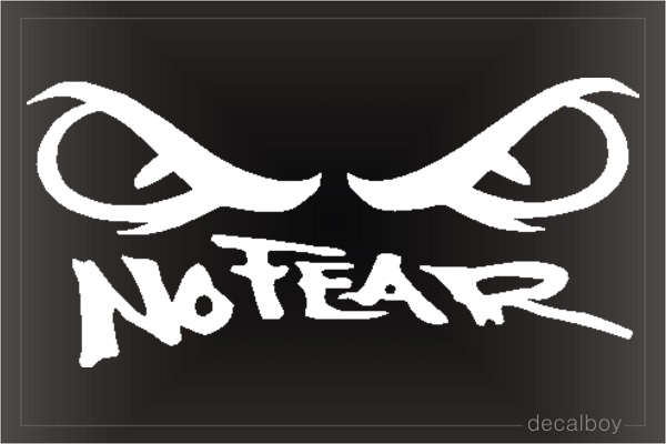 No Fear Eyes Car Decal