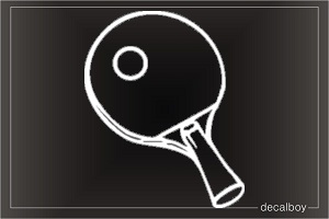 Ping Pong Paddle Window Decal