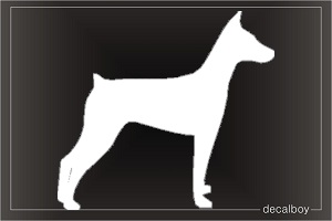 Pinscher Car Window Decal