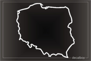 Poland Map Car Decal