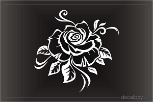 Polynesian Rose Decal