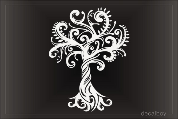 Polynesian Tree Decal