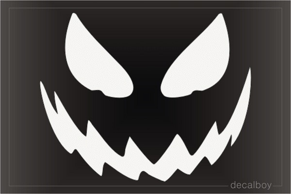 Pumpkin Face Decal