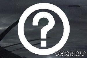 Question Mark Car Decal