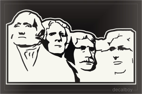 Mt Rushmore Car Decal