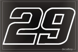 Nascar 29 Window Decal