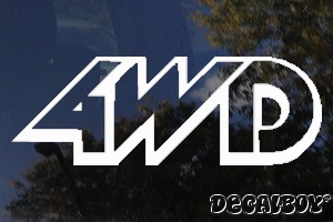 Racing 4 W D Window Decal