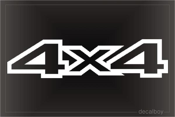 Racing 4x4 Window Decal