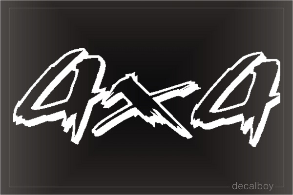 Racing 4x4 2 Window Decal