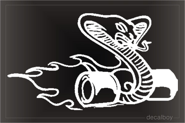 Racing Cobra Wheels Window Decal