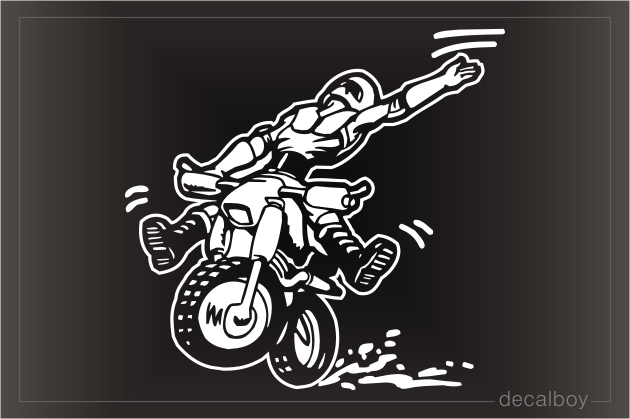 Racing Motocross Window Decal