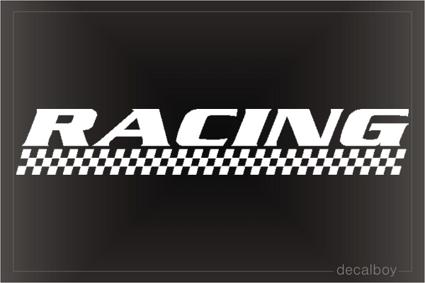 Racing Window Decal