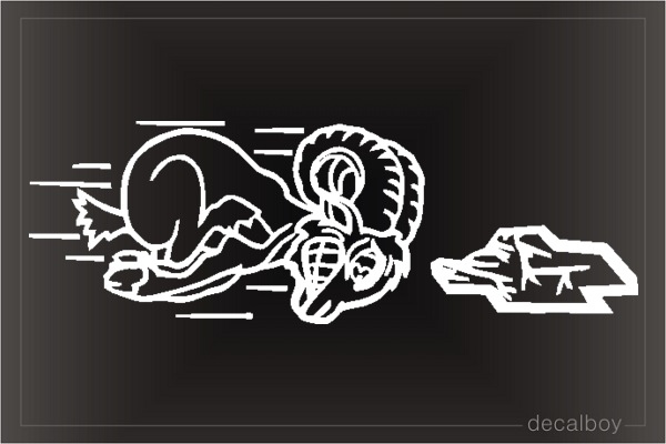 Racing Ram Chevy Window Decal