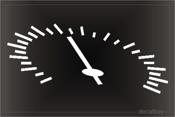 Racing Speedometer Window Decal