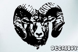 Ram Head Window Decal