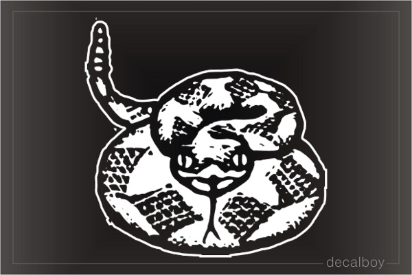 Rattle Snake Window Decal