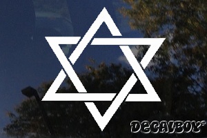 Davids Star Window Decal