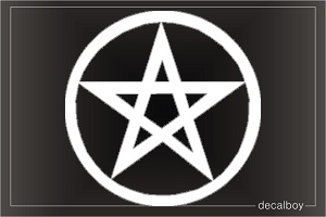 Pentagram Window Decal