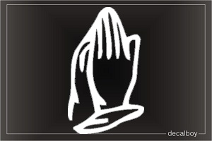 Praying Hands Window Decal