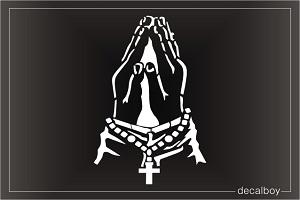 Praying Hands 2 Window Decal