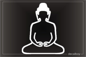 Symbol Buddha Window Decal