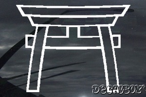 Symbol Shinto Gate Window Decal