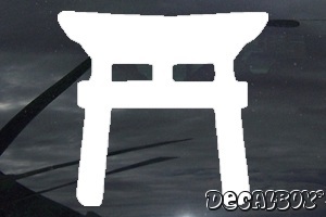 Shinto Gate Shriner Window Decal