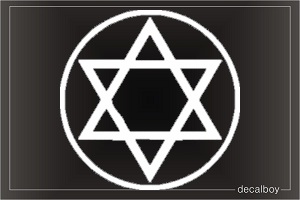 Star Of David 01 Window Decal