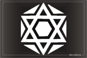 Star Of David 03 Window Decal