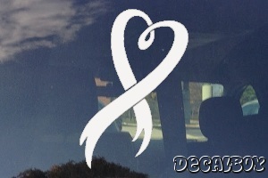 Ribbon Heart Decal