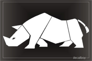 Rhinoceros 3 Window Decal