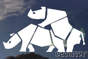 Rhinoceros 2 Window Decal