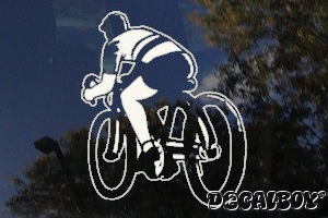 Road Cycler Car Window Decal