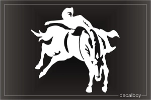 Rodeo Bull 2 Car Window Decal