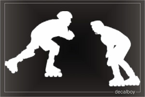 Rollerskating 4452 Window Decal