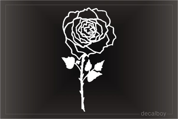 Rose 334 Window Decal