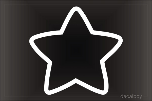 Round Star Decal