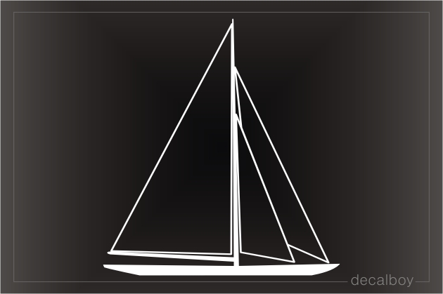 Sail Boat Window Decal