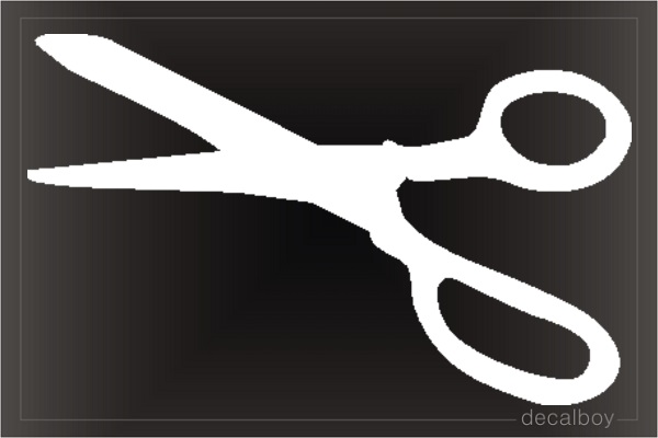 Scissors Car Decal