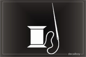 Sewing 3 Car Decal