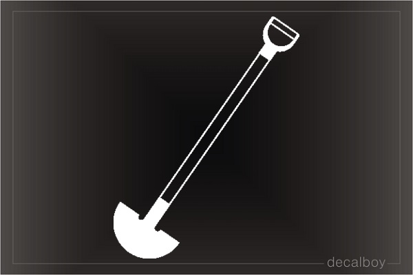 Shovel 4 Car Decal