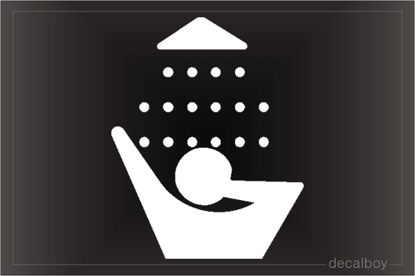 Shower Car Decal