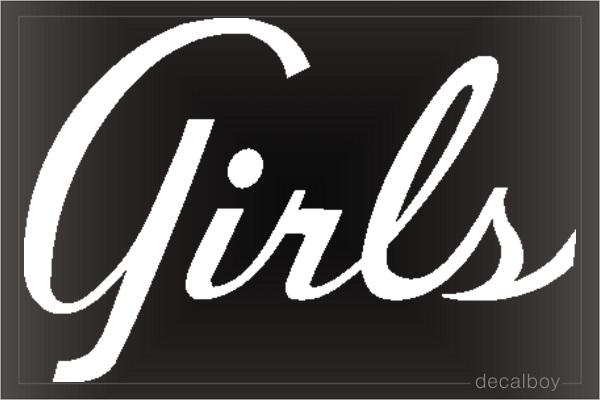 Girls Car Window Decal