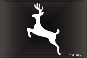 Deer Highway sign Window Decal